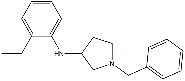 1-benzyl-N-(2-ethylphenyl)pyrrolidin-3-amine Struktur