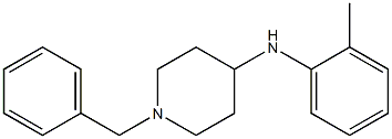 1-benzyl-N-(2-methylphenyl)piperidin-4-amine,,结构式