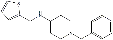 1-benzyl-N-(thiophen-2-ylmethyl)piperidin-4-amine 结构式