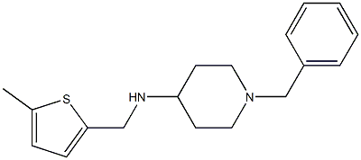 1-benzyl-N-[(5-methylthiophen-2-yl)methyl]piperidin-4-amine Struktur