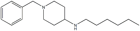 1-benzyl-N-hexylpiperidin-4-amine 化学構造式