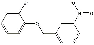 1-bromo-2-[(3-nitrobenzyl)oxy]benzene Structure