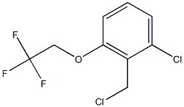 1-chloro-2-(chloromethyl)-3-(2,2,2-trifluoroethoxy)benzene 化学構造式