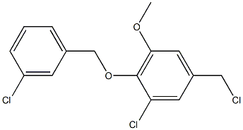  1-chloro-5-(chloromethyl)-2-[(3-chlorophenyl)methoxy]-3-methoxybenzene