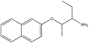 1-ethyl-2-(2-naphthyloxy)propylamine Struktur
