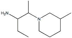 1-ethyl-2-(3-methylpiperidin-1-yl)propylamine,,结构式