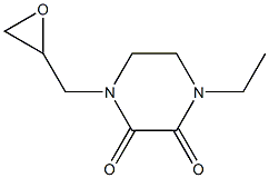 1-ethyl-4-(oxiran-2-ylmethyl)piperazine-2,3-dione Structure