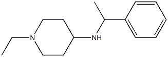 1-ethyl-N-(1-phenylethyl)piperidin-4-amine 结构式