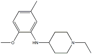 1-ethyl-N-(2-methoxy-5-methylphenyl)piperidin-4-amine Structure