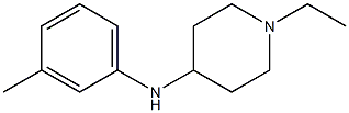 1-ethyl-N-(3-methylphenyl)piperidin-4-amine,,结构式