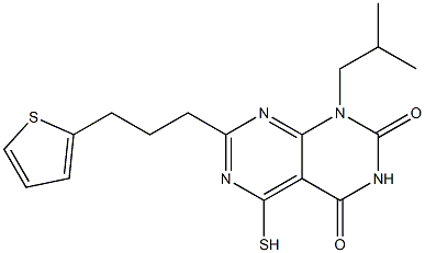 1-isobutyl-5-mercapto-7-(3-thien-2-ylpropyl)pyrimido[4,5-d]pyrimidine-2,4(1H,3H)-dione