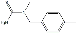 1-methyl-1-[(4-methylphenyl)methyl]thiourea 结构式