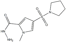 1-methyl-4-(pyrrolidin-1-ylsulfonyl)-1H-pyrrole-2-carbohydrazide,,结构式