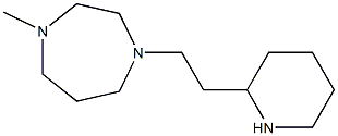 1-methyl-4-[2-(piperidin-2-yl)ethyl]-1,4-diazepane 化学構造式