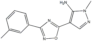 1-methyl-4-[3-(3-methylphenyl)-1,2,4-oxadiazol-5-yl]-1H-pyrazol-5-amine