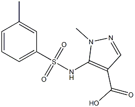  1-methyl-5-{[(3-methylphenyl)sulfonyl]amino}-1H-pyrazole-4-carboxylic acid