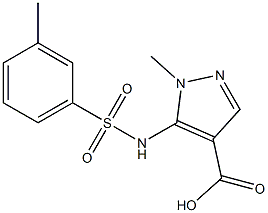 1-methyl-5-{[(3-methylphenyl)sulfonyl]amino}-1H-pyrazole-4-carboxylic acid