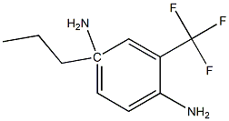 1-N-propyl-3-(trifluoromethyl)benzene-1,4-diamine 化学構造式