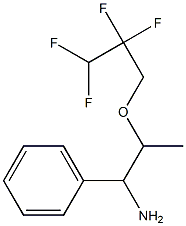 1-phenyl-2-(2,2,3,3-tetrafluoropropoxy)propan-1-amine Struktur