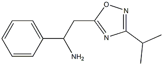 1-phenyl-2-[3-(propan-2-yl)-1,2,4-oxadiazol-5-yl]ethan-1-amine 结构式