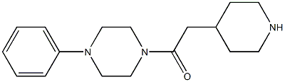 1-phenyl-4-(piperidin-4-ylacetyl)piperazine Struktur