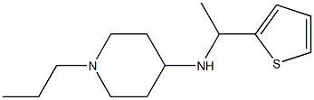 1-propyl-N-[1-(thiophen-2-yl)ethyl]piperidin-4-amine Structure