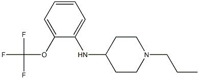 1-propyl-N-[2-(trifluoromethoxy)phenyl]piperidin-4-amine 结构式