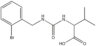 2-({[(2-bromophenyl)methyl]carbamoyl}amino)-3-methylbutanoic acid Struktur