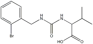 2-({[(2-bromophenyl)methyl]carbamoyl}amino)-3-methylbutanoic acid Structure