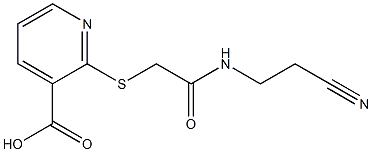 2-({[(2-cyanoethyl)carbamoyl]methyl}sulfanyl)pyridine-3-carboxylic acid