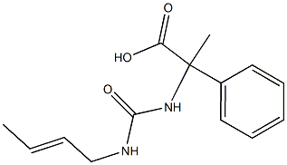 2-({[(2E)-but-2-enylamino]carbonyl}amino)-2-phenylpropanoic acid|