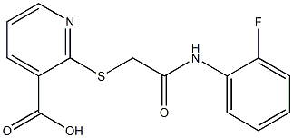 2-({[(2-fluorophenyl)carbamoyl]methyl}sulfanyl)pyridine-3-carboxylic acid