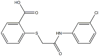  2-({[(3-chlorophenyl)carbamoyl]methyl}sulfanyl)benzoic acid