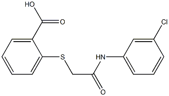 2-({[(3-chlorophenyl)carbamoyl]methyl}sulfanyl)benzoic acid