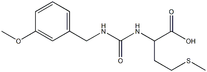 2-({[(3-methoxyphenyl)methyl]carbamoyl}amino)-4-(methylsulfanyl)butanoic acid,,结构式