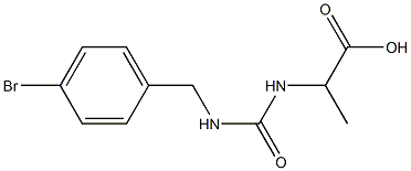 2-({[(4-bromophenyl)methyl]carbamoyl}amino)propanoic acid