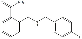 2-({[(4-fluorophenyl)methyl]amino}methyl)benzamide Structure