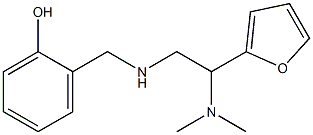2-({[2-(dimethylamino)-2-(furan-2-yl)ethyl]amino}methyl)phenol,,结构式