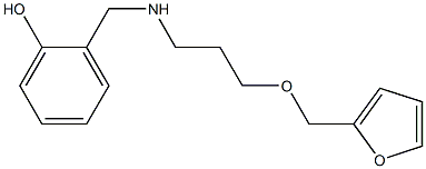 2-({[3-(furan-2-ylmethoxy)propyl]amino}methyl)phenol,,结构式