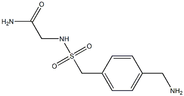 2-({[4-(aminomethyl)phenyl]methane}sulfonamido)acetamide Structure