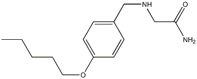 2-({[4-(pentyloxy)phenyl]methyl}amino)acetamide 结构式