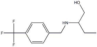 2-({[4-(trifluoromethyl)phenyl]methyl}amino)butan-1-ol,,结构式