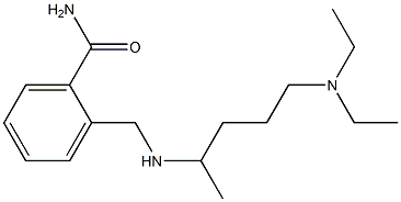 2-({[5-(diethylamino)pentan-2-yl]amino}methyl)benzamide Structure