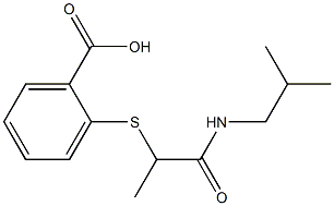  2-({1-[(2-methylpropyl)carbamoyl]ethyl}sulfanyl)benzoic acid