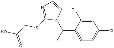 2-({1-[1-(2,4-dichlorophenyl)ethyl]-1H-imidazol-2-yl}sulfanyl)acetic acid