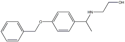 2-({1-[4-(benzyloxy)phenyl]ethyl}amino)ethan-1-ol 结构式