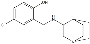 2-({1-azabicyclo[2.2.2]octan-3-ylamino}methyl)-4-chlorophenol Structure