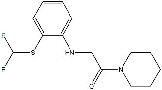 2-({2-[(difluoromethyl)sulfanyl]phenyl}amino)-1-(piperidin-1-yl)ethan-1-one