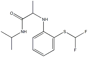2-({2-[(difluoromethyl)sulfanyl]phenyl}amino)-N-(propan-2-yl)propanamide