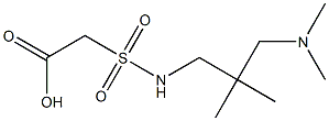 2-({2-[(dimethylamino)methyl]-2-methylpropyl}sulfamoyl)acetic acid 结构式